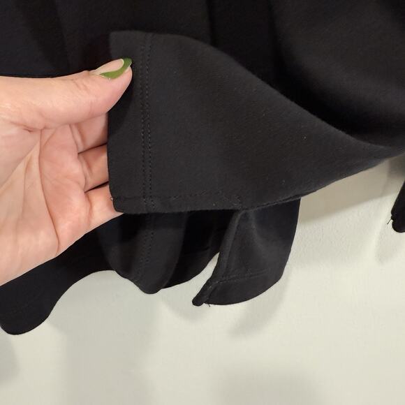 Quacker Factory Christmas Tree Embellished Top Sz 2X Black Neutral Holiday Party - Picture 4 of 7